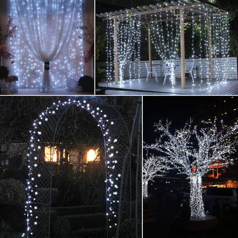 AMIR Upgraded Solar String Lights Outdoor, 39Feet 120 LED 8 Modes Copper Wire Light, Solar Powered Fairy Lights, Waterproof Solar Decoration Light...