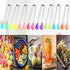 8PCS Silicone Mini Tongs, 5Inch Hand Shape Food Tongs, Colourful Small Kids Tongs for Serving Food, Ice Cube, fruits, Sugar, Barbecue by Sunenlyst...