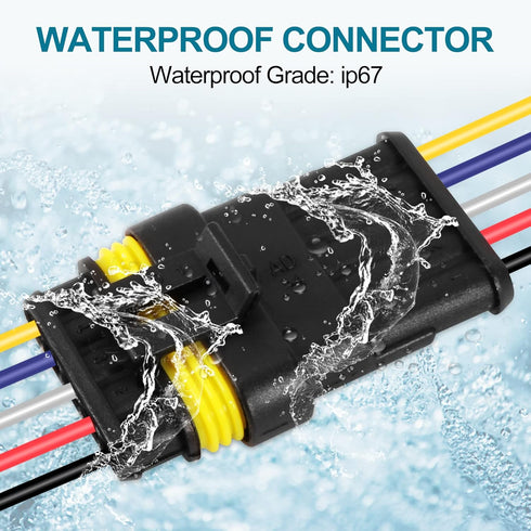 G 5 Pin Way Electrical Wire Connector Male Female Plug Socket Quick Disconnect Waterproof Plug Play for Car Truck Motorcycle Marine Boat...