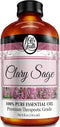 Oil of Youth Essential Oils 8oz - Clary Sage Essential Oil - 8 Fluid Ounces - Clary Sage Oil - Clary Sage Essential Oil Therapeutic Grade...