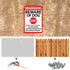 Blulu 4 Pcs Warning Beware of Dog Sign 10 x 7 Inch Do Not Enter Metal Signs No Trespassing Dog Sign Stop Keep Gate Closed Sign for Fence Door Gate...