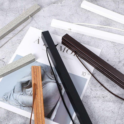 29x19 29x23 29x20 Poster Frame, Magnetic Light Wood Wooden Frame Hanger for Photo Picutre Canvas Artwork Art Print Wall Hanging (1 Pack, 29", Teak...