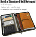 Field Notes Notebook Cover for 6.7 X 9.8 Inch with A5 Journal Cover Notebook Zipper Pocket Planner for Pen Holder,Water Resistant Cover Notebooks ...