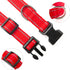 Reflective Dog Collar for Small,Medium, and Large Dogs,Ajustable Nylon Dog Collars with Quick Release Buckle,Red L...