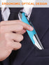 lychee Optical Pen Mouse Wireless for Laptop,Ergonomic Pocket Mouse Pen&Adjustable 800/1000/1200/1600 DPI,2.6GHZ USB&Bluetooth Mouse for PC(Blue)...