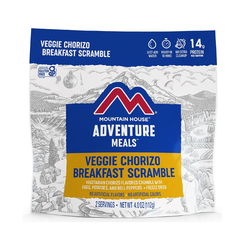Mountain House Veggie Chorizo Breakfast Scramble | Freeze-Dried Backpacking & Camping Food | Gluten-Free & Vegetarian | 2-Servings...