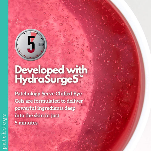 Patchology Hydrating Under Eye Patches for Dark Circles, Serve Chilled Hyaluronic Acid Serum Under Eye Mask protects and softens skin, Rose Eye Ma...
