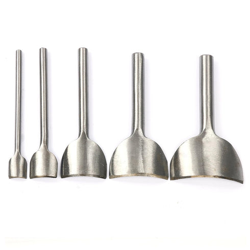 Yaetek 5 Sizes DIY Leather Craft Arc-Shaped Punch Cutter Tools 10mm, 20mm, 30mm, 40mm, 50mm Belt Strap Wallet Bag End...