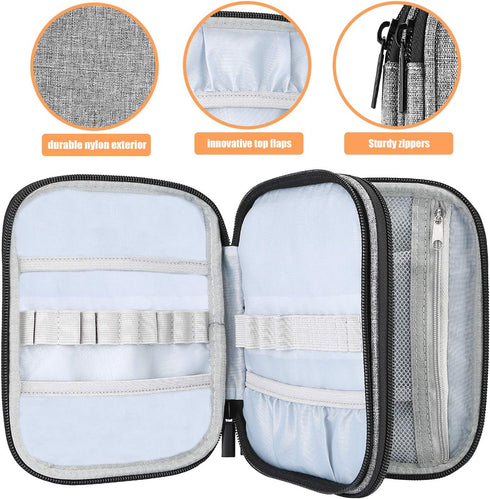 ProCase Crochet Hook Case (up to 6.5 Inches), Travel Organizer Zipper Bag for Various Crochet Hooks, Circular Knitting Needles and Other Accessori...