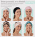 Brook + Bay Spa Headband for Washing Face - Makeup & Skincare Face Wash Head Band - Face Mask Towel Terry Hair Band for Women - Pink...