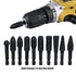 Yakamoz 10Pcs 1/4 Inch Hex Shank Rotary Rasp File Set Wood Carving Burrs Rasp Drill Bits DIY Woodworking Tool for Wood Polishing Deburring Shaping...