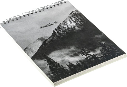 Hello, Artist! Black Mountains Sketchbook, 9x11, White Paper...