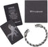 VikingsBrand Viking Bracelet | Adjustable Men's Bracelet 7-10 inches | Pagan Norse God Odin Arm Rings | Wolf Head Metal Wristband...