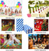 Blue Striped Paper Bags Mini Party Favor Bags for Kids Birthday Party Supplies (50 CT 3.5×2.3×7 in)...