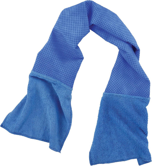 Ergodyne Chill Its 6604 Cooling Towel, Long Lasting Cooling Relief, Microfiber Cleaning Cloth Ends 35.00" x 8.00"...