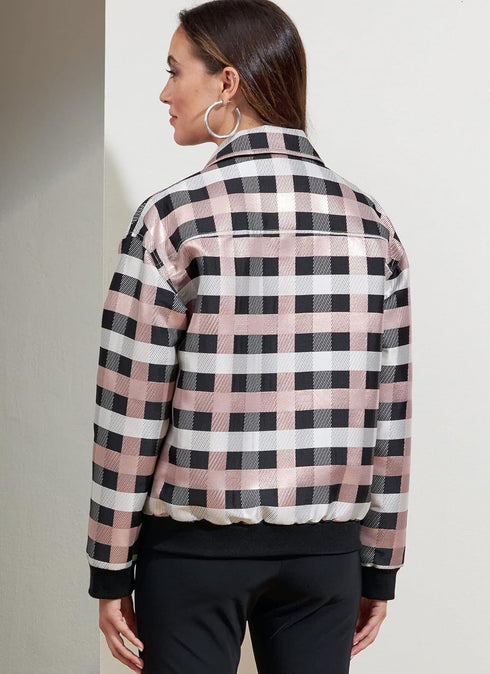 Vogue Unisex Bomber Jacket Sewing Pattern Kit, Code V1877, Sizes S-M-L, Multicolor...
