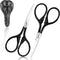 3.5'' 2PC Facial Hair Scissors For Men Women - Eyebrow Scissors Grooming Scissors Mustache, Nose, Beard, Eyebrows, Eyelashes Hair Scissors Curved ...