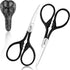 3.5'' 2PC Facial Hair Scissors For Men Women - Eyebrow Scissors Grooming Scissors Mustache, Nose, Beard, Eyebrows, Eyelashes Hair Scissors Curved ...