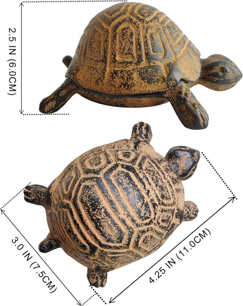 Hide A Key Outside - Spare Key Hider - Outdoor Key Hider, Garden Turtle Statues Key Box...