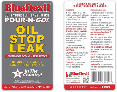 BlueDevil Products 49499 Oil Stop Leak - 8 Ounce...