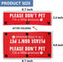 Please Don’t Pet/Anxious Dog Friendly Dog Leash Sleeve 2 Set - Dog Leash Wrap for Rescue Dogs and Anxious Dogs - Includes Red and Black 2 Sleeves ...