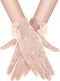 SATINIOR Lace Gloves Women Short Floral Gloves Fingerless Gloves Elegant Ladies Gloves for Wedding Party...