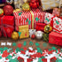 300 Pieces Christmas Glitter Foam Stickers - Assorted Santa, Snowflake, Tree, Bell, Gift, and Christmas Shape Foam Stickers Self-Adhesive for Kids...