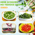 Herb Scissors Set - Updated 2025 Cool Kitchen Gadgets for Cutting Fresh Garden Herbs - Herb Cutter Shears with 5 Blades and Cover, Sharp and Anti-...