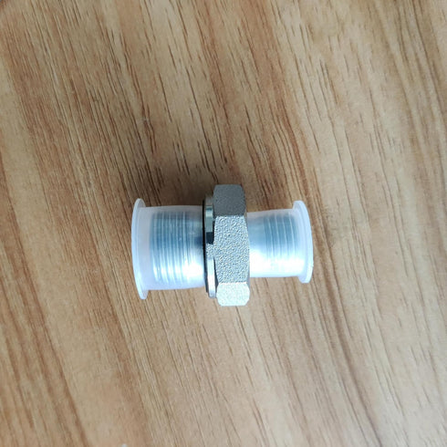 2Pcs 14H to 18ED Fitting Adapters Excavator Hydraulic Hose Pipe Thread Connector...
