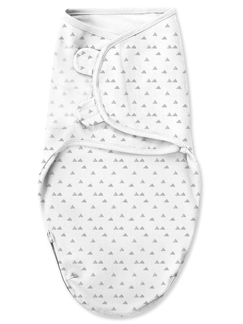 SwaddleMe Luxe Easy Change Swaddle, Ellie Elephant/Triangle Grey, Small/Medium (0-3 Months)...