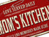 Rustic Kitchen Wall Decor Old Country Aluminum Metal Sign, 12 x 8 inches Home Dining Room Decor - Mom's Kitchen...