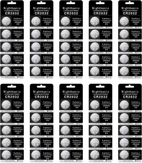 50 pcs Pack - CR2032 Battery 3v Lithium Button Cell Coin 2032 Battery...