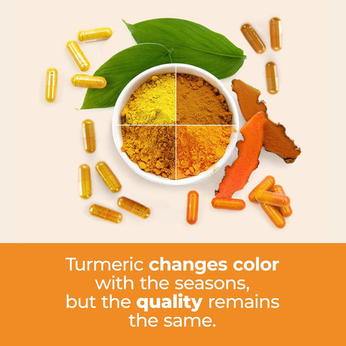 Organic Turmeric Curcumin & Black Pepper. High Absorption Joint Support Supplement with Bioperine. 95% Curcuminoids. Antioxidant Turmeric Suppleme...