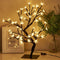 PEIDUO 17.5 Inch Lighted Cherry Blossom Tree, 48 Warm White Lights Plug in Adapter, Light up Bonsai Tree for Christmas Indoor Home Bedroom Living ...