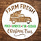 Large Farm Fresh Christmas Stencil, Round Paint Stencils for Crafts, Farmhouse Stencils for Painting on Wood - Tree Stencil Reusable, Pine Cedar T...