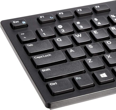 Amazon Basics Low-Profile Wired USB Keyboard with US Layout (QWERTY), Matte Black...