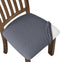 Stretch Chair Seat Covers 6 PCS, Removable Washable Dining Chair Covers Anti-Dust Dining Room Seat Cushion Slipcovers (6, Gray)...