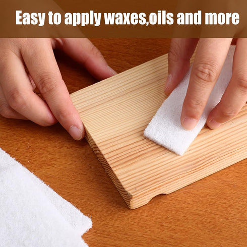 20 Pieces White Scrubbing Pad Non Woven Pads Scouring Pad Non Scratch Multipurpose Scouring Sponge Abrasive Hand Pad Multi Surface Scrubber Pads f...