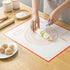Non Slip Silicone Pastry Mat with Measurements Nonstick, 16 x 20 Inch Thick Baking Mat for Rolling out Dough Red Food Grade Silicone Baking Mats f...