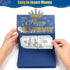 HOMANGA Birthday Money Envelope for Cash Gifts, Surprise Cash Envelope for Men Women Kids, Birthday Gift Card for Men Women Girls Boys, Blue Gold ...