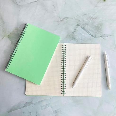 Graph Paper Spiral Notebook, 2-Pack, 200 Pages of Squared Paper, A5 Grid Journal Notebook for Writing,Drawing,Graphing in Work & School, 8,3 x 5.7...