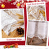 WUBODTI Christmas White Lace Rectangular Tablecloths Angel Pattern Floral Embroidered Table Linens for Baby Showers Wedding Parties Table Covers f...