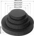 RDBS 6" 6.5" 6.75" Car Speaker Foam Rings Universal Self Adhesive Speaker Fast Rings Sponge Bass Blocker Kit Waterproof High Rebound EVA Foam Spea...