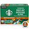 Starbucks K-Cup Coffee Pods, Medium Roast Coffee, Decaf House Blend, 100% Arabica, 1 box (10 pods)...