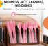 Exquisite Disposable Pink Plastic Knives 50 Pcs - Heavy Duty Pink Plastic Disposable Cutlery - Pink Disposable Flatware, Pink Plastic Silverware, ...