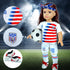 18-Inch-Doll-Clothes and Accessories - WONDOLL World Cup Team USA 18'' Soccer Uniform Outfits includes Headband,Shirt,Shorts, Socks,Shoes and Foot...