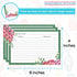 Meadowsweet Kitchens Recipe Card Set - 25 Recipe Cards 4 x 6 Inch, Perfect Size for a Recipe Card Box for Wedding, Bridal Shower Recipe Cards, Mak...