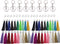 PAMIR TONG 100pcs Faux Suede Leather Bulk Sets Tassels for Decorations, Key Chain, Earring, Cellphone Straps,Jewelry Accessories,DIY Craft (Silver...