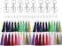 PAMIR TONG 100pcs Faux Suede Leather Bulk Sets Tassels for Decorations, Key Chain, Earring, Cellphone Straps,Jewelry Accessories,DIY Craft (Silver...