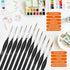 Fine Detail Paint Brushes Set 11pcs, Miniature Painting Brushes Kit for Oil, Acrylic, Models,Watercolor and Gouache, Nylon Hair Paint Brush, Profe...